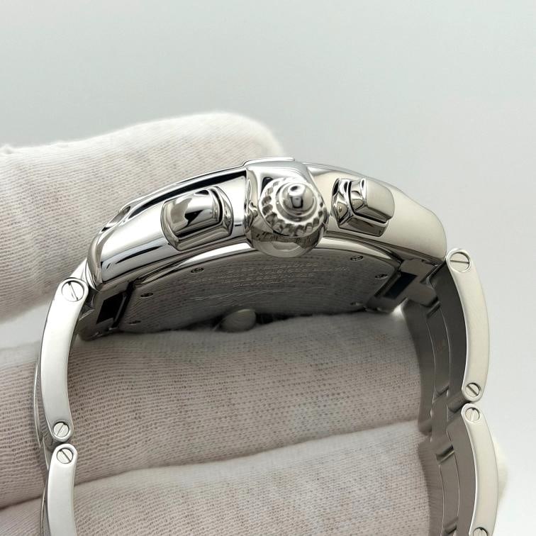 Cartier Roadster XL Chronograph W62019X6 2618 43mm Silver Dial Steel Box Paper - 6