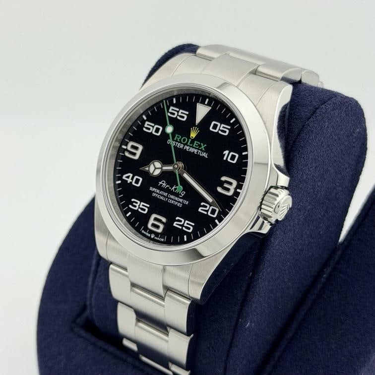 2025 Rolex Air King 126900 40mm Black Dial Stainless Steel Box Papers - 3