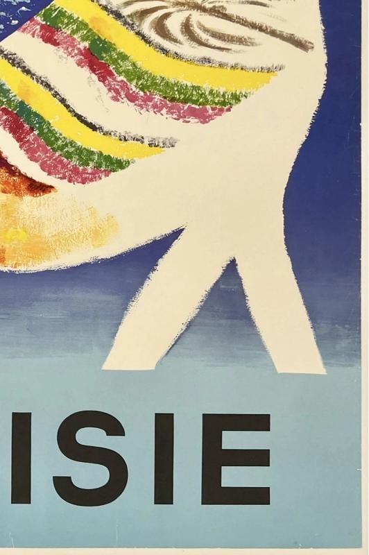 Original Vintage Poster TUNISIE Tunisia Travel Tourism North Africa Camel LINEN - 5