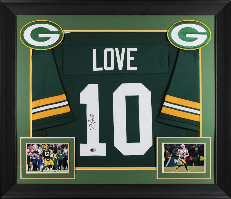 Jordan Love Authentic Signed Green Pro Style Framed Jersey BAS Witnessed 2: Player: Jordan Love,Product: Jersey,Original/Reprint: Original,Team: Green Bay Packers,Autograph Authentication: Beckett,PRODUCT_COA: Beckett,PRODUCT_SIGNED_BY_NAME: Jordan