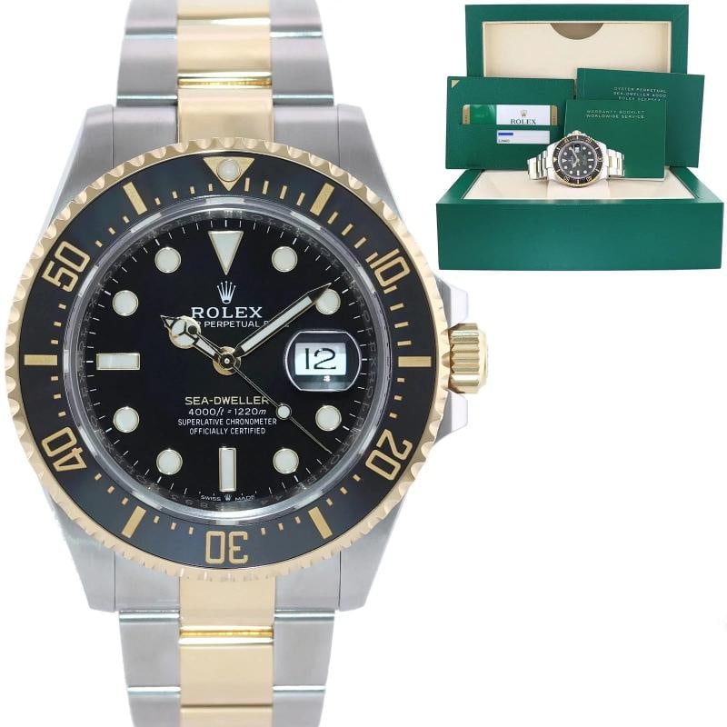 MINT 2019 PAPERS 126603 Rolex Sea-Dweller 43mm Two-Tone Yellow Gold Steel Watch: Condition: Pre-owned - Excellent,Brand: Rolex,Department: Unisex Adults,Type: Wristwatch,Model: Sea-Dweller,Reference Number: 126603,With Original Box/Packaging: Yes,With Papers: Original,Customized: 