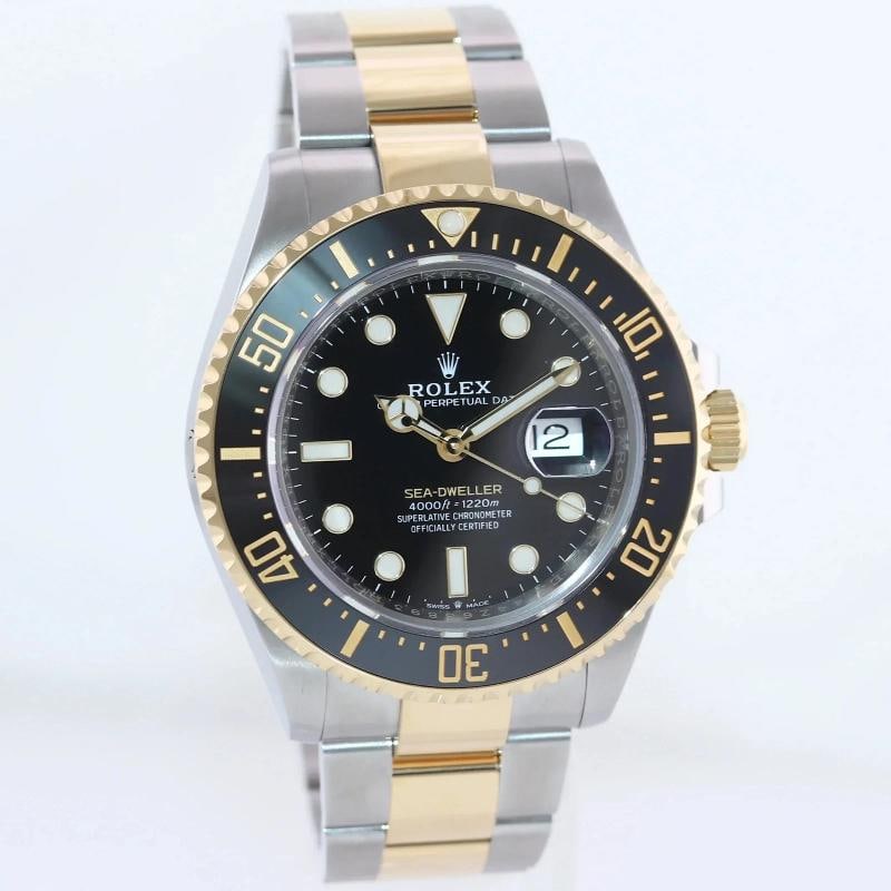 MINT 2019 PAPERS 126603 Rolex Sea-Dweller 43mm Two-Tone Yellow Gold Steel Watch - 3