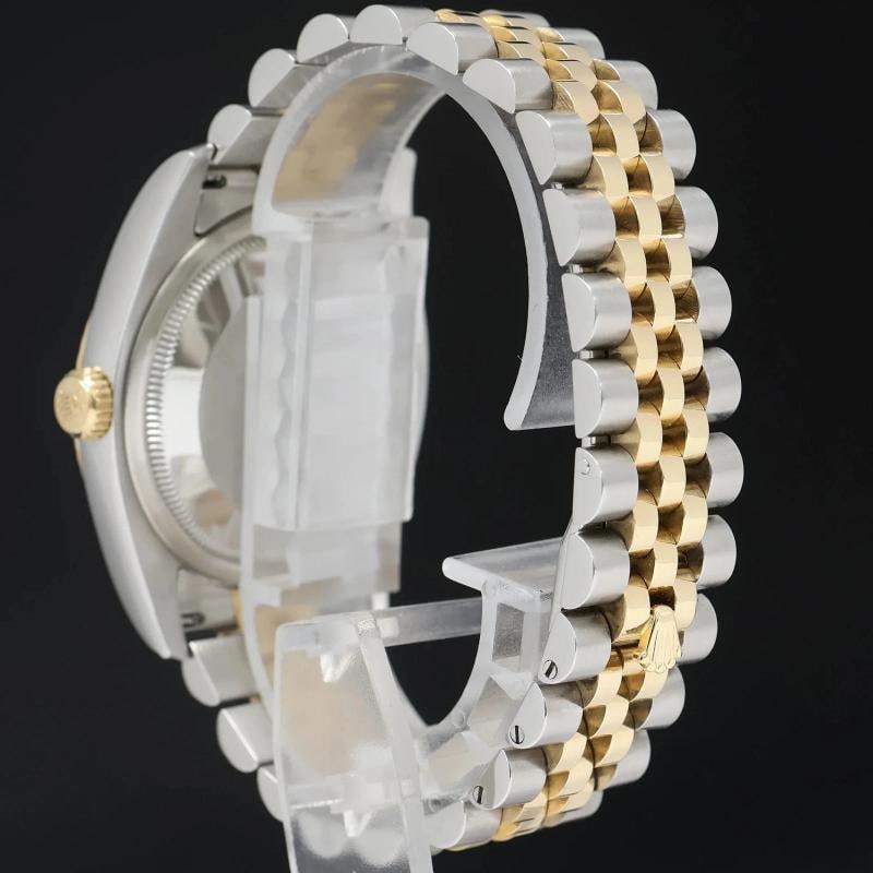 PAPERS 2017 MINT Rolex 116233 DateJust Jubilee Two Tone Gold Champagne Roman 36 - 4