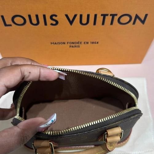 Louis Vuitton Nano Alma Monogram Canvas Crossbody Bag - 12