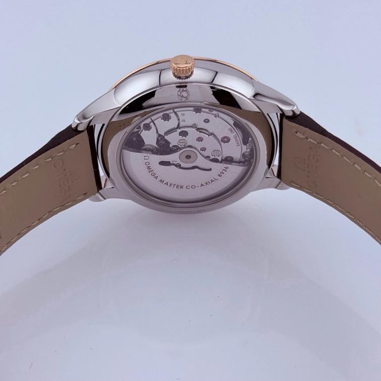 Omega De Ville Prestige 434.23.41.20.02.001 41mm 18k Sedna Gold Steel Box Paper - 12