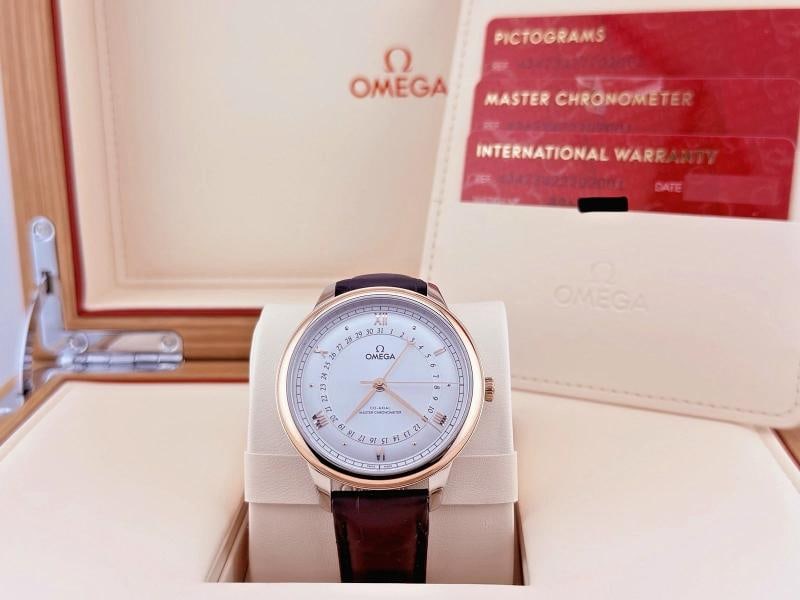 Omega De Ville Prestige 434.23.41.20.02.001 41mm 18k Sedna Gold Steel Box Paper - 15
