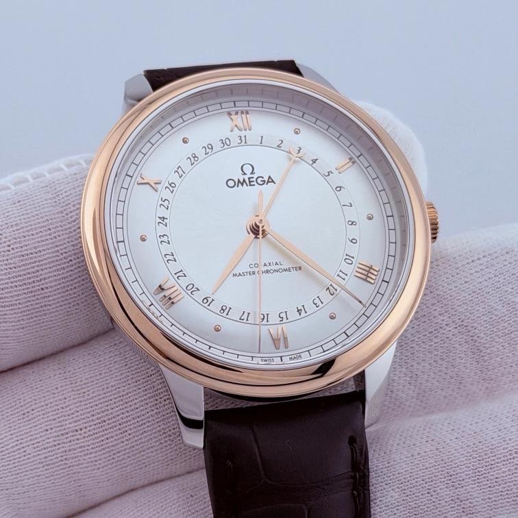 Omega De Ville Prestige 434.23.41.20.02.001 41mm 18k Sedna Gold Steel Box Paper - 3