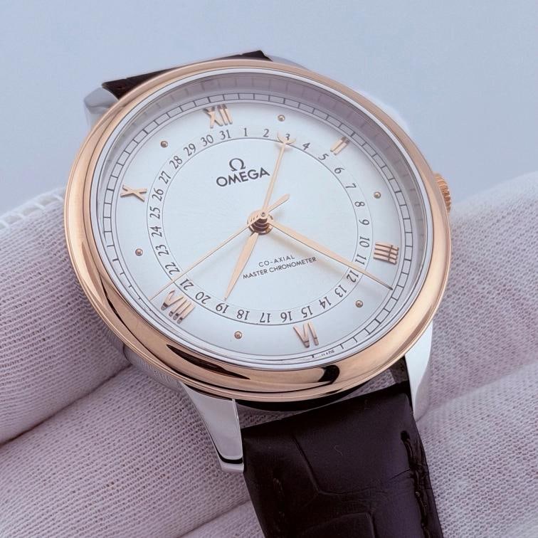 Omega De Ville Prestige 434.23.41.20.02.001 41mm 18k Sedna Gold Steel Box Paper - 5