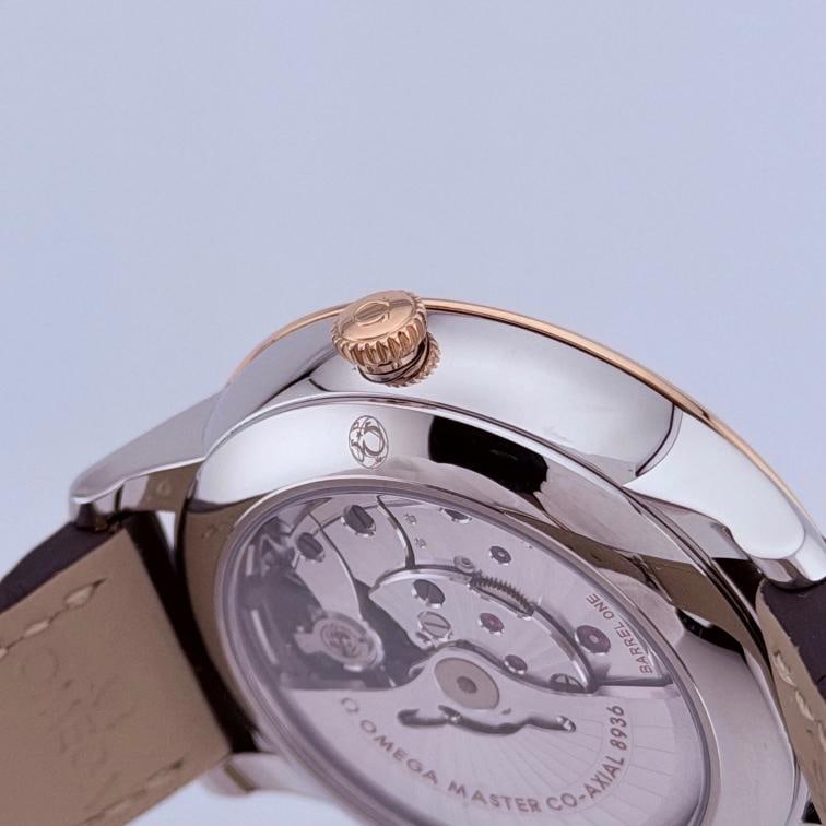 Omega De Ville Prestige 434.23.41.20.02.001 41mm 18k Sedna Gold Steel Box Paper - 7