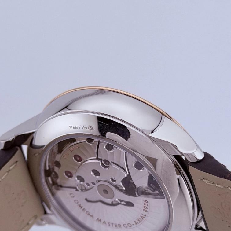 Omega De Ville Prestige 434.23.41.20.02.001 41mm 18k Sedna Gold Steel Box Paper - 8