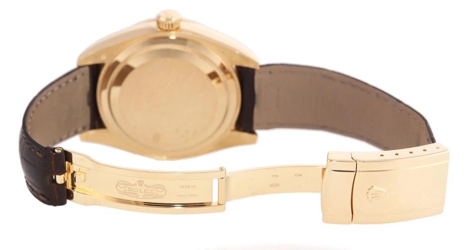 PAPERS MINT 2016 Rolex Sky-Dweller Yellow Gold 326138 42mm Silver Leather Watch - 6