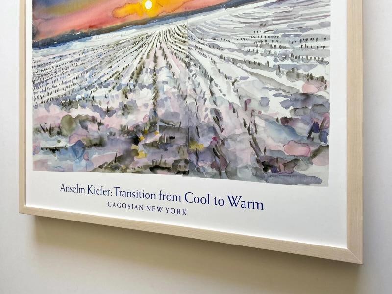 ANSELM KIEFER RARE EXPRESSIONIST LITHOGRAPH PRINT FRAMED LARGE EXHIBITION POSTER - 12