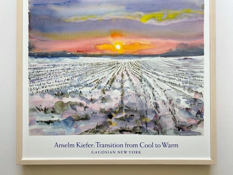 ANSELM KIEFER RARE EXPRESSIONIST LITHOGRAPH PRINT FRAMED LARGE EXHIBITION POSTER - 3
