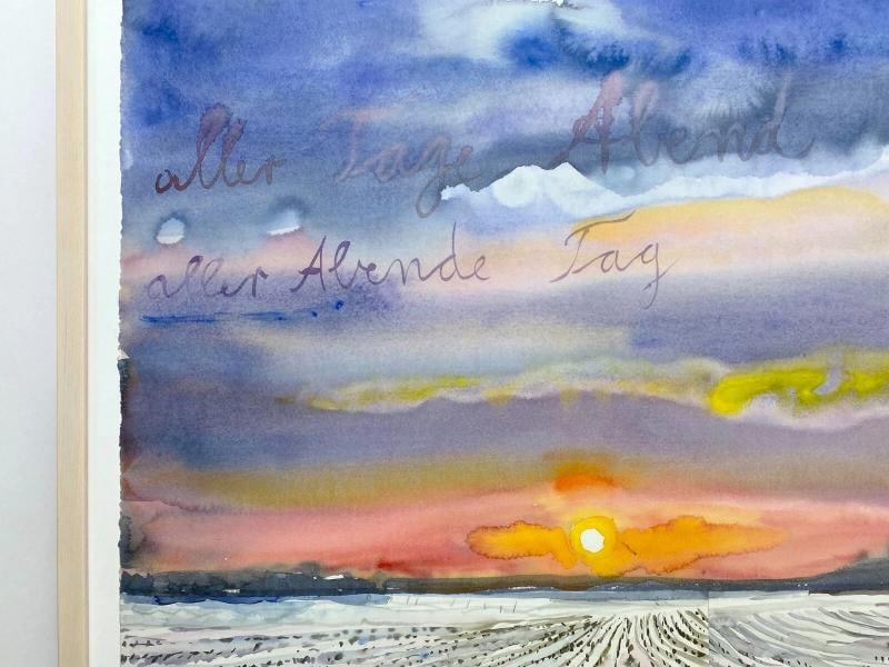 ANSELM KIEFER RARE EXPRESSIONIST LITHOGRAPH PRINT FRAMED LARGE EXHIBITION POSTER - 5