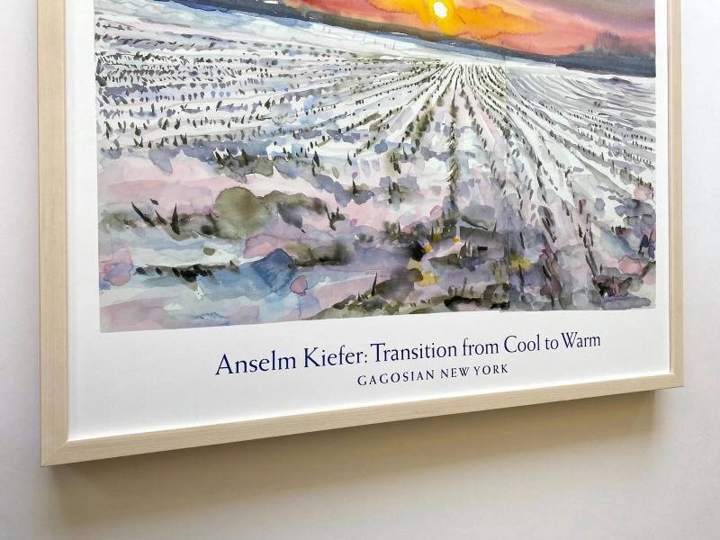 ANSELM KIEFER RARE EXPRESSIONIST LITHOGRAPH PRINT FRAMED LARGE EXHIBITION POSTER - 7
