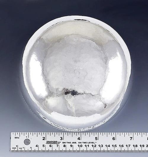 Beautiful Antique Southeast Asian Silver Hand Hammered Hand Chased Bowl - 5