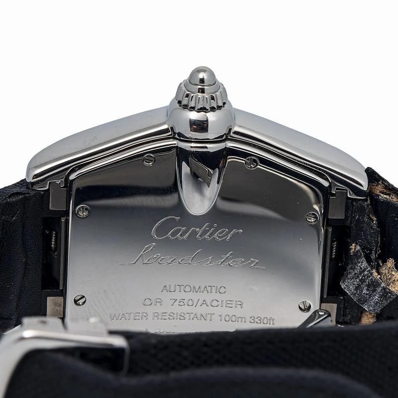 Cartier Roadster W62031Y4 18K YG Two Tone auto Silver Dial Unisex Watch 38mm - 6