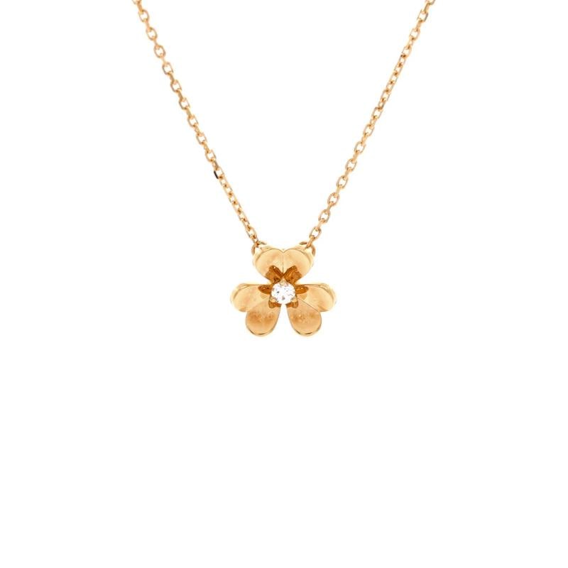Van Cleef & Arpels Frivole Pendant Necklace 18K Yellow Gold and Diamond Mini: Condition: Pre-owned - Good,Brand: Van Cleef & Arpels,Main Stone: Diamond,Metal: 18K Yellow Gold,Metal Purity: 18K,Style: Pendant,Type: Necklace,Color: Yellow Gold,Material: 18K Yellow Gold, Diamond