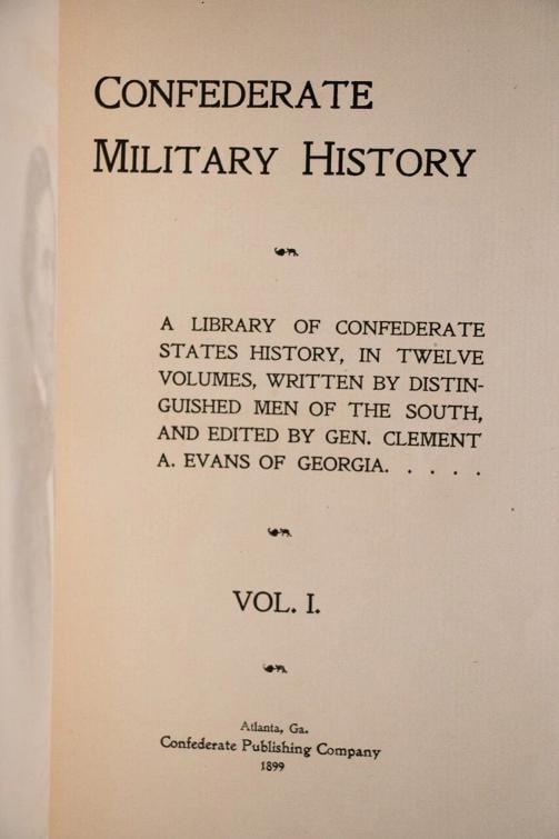 1899 Confederate Military History 1st Edition Fine Leather Bindings Foldout Maps - 6