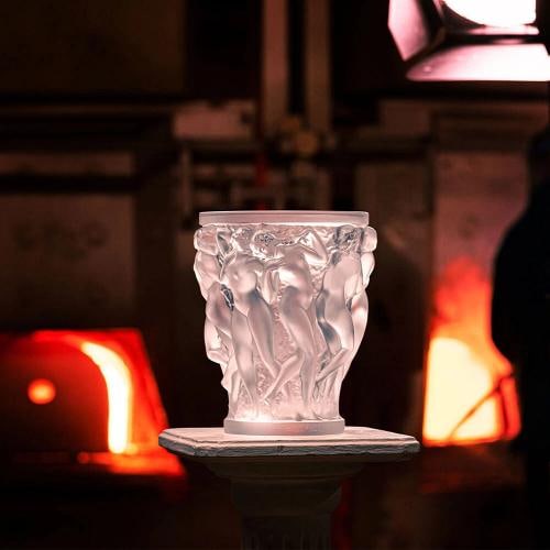 Lalique Bacchantes Small Vase Black Crystal Ref.1068400- - 3