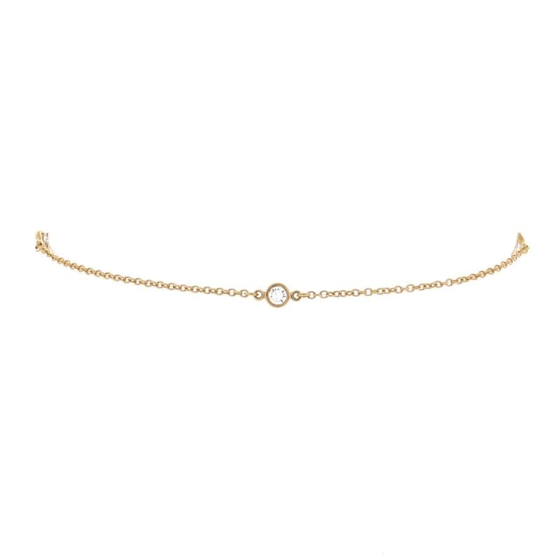 Tiffany & Co. Elsa Peretti Diamonds by the Yard 3 Stone Bracelet 18K Yellow Gold: Condition: Pre-owned - Good,Brand: Tiffany & Co.,Main Stone: Diamond,Metal: 18K Yellow Gold,Metal Purity: 18K,Style: Bracelet,Type: Bracelet,Color: Yellow Gold,Material: 18K Yellow Gold, Diamond