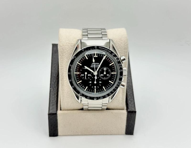 Vintage Omega Speedmaster Professional 145.012 42mm Black Dial Steel Unpolished - 2
