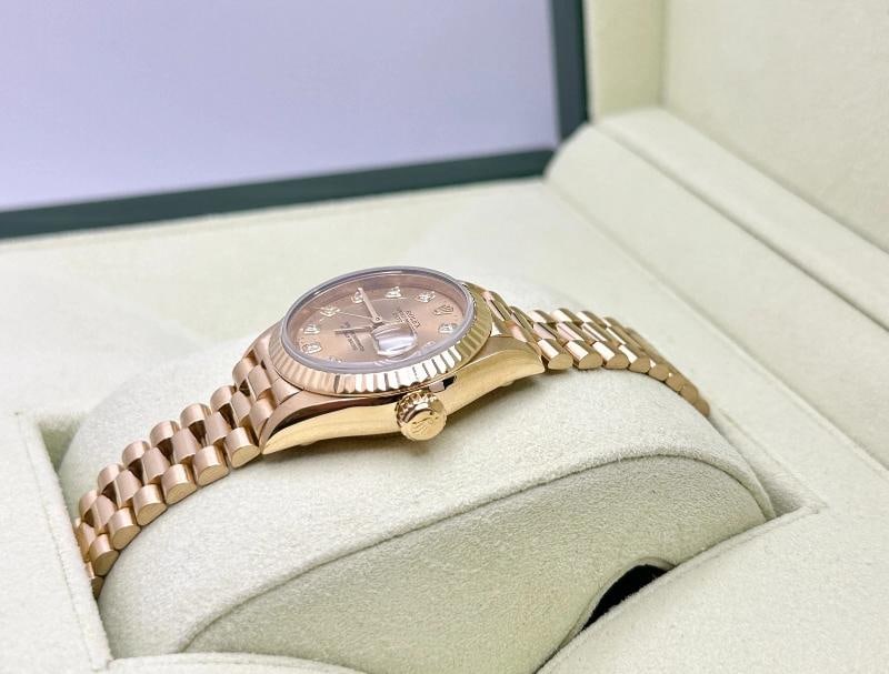 Rolex Ladies Datejust President 79178 Diamond Dial 18K Yellow Gold Box Tags - 7