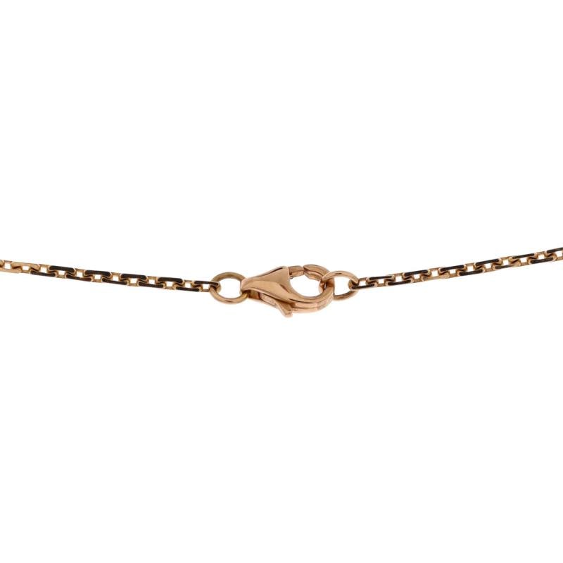 Cartier Love Interlocking Necklace 18K Rose Gold with Diamonds - 3