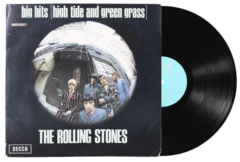 Rolling Stones (5) Jagger, Richards, Jones +2 Signed Big Hits Album JSA #YY86757: Object Type: Record,Industry: Music,Original/Reproduction: Original,Autograph Authentication: JSA,PRODUCT_COA: JSA,PRODUCT_SIGNED_BY_NAME: Mick Jagger, Keith Richards, Brian Jones, Charlie Watts &