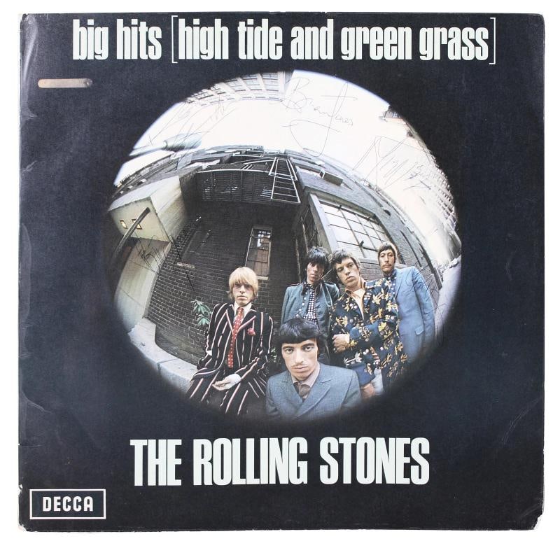 Rolling Stones (5) Jagger, Richards, Jones +2 Signed Big Hits Album JSA #YY86757 - 2