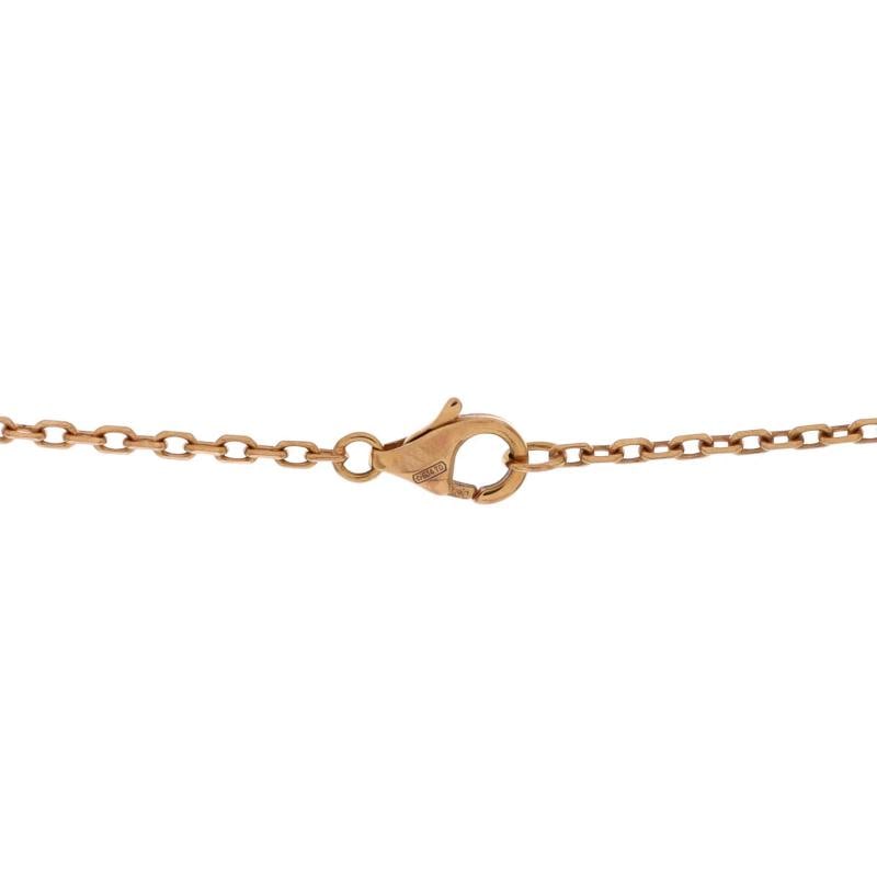 Cartier Trinity Pendant Necklace 18K Rose Gold with Pave Pink Sapphires - 3