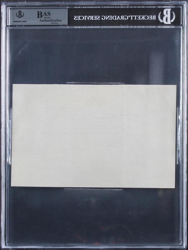 Harry Houdini Signed 5.5x8.25 1926 Letter On Personal Letterhead BAS Slabbed - 2