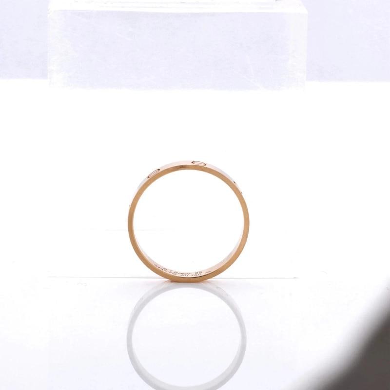 Cartier Love Wedding Band Ring 18K Rose Gold - 4