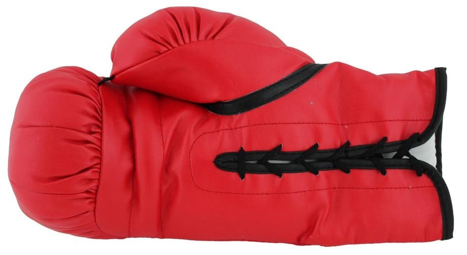 Muhammad Ali "Cassius Clay" Signed Red Everlast Boxing Glove BAS #AD04260 - 3