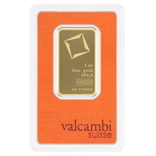 1 oz Gold Bar - Valcambi Suisse .9999 Gold Bullion Bar (In Assay) #A688 (1 of 3)