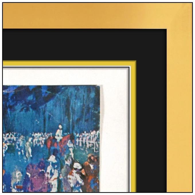 LeRoy Neiman Original Calendar Cover Figures Horses Hand Signed Framed Artwork - 6