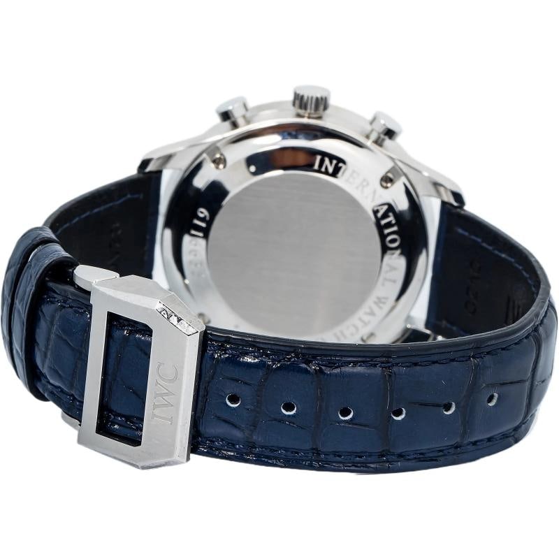 IWC Portuguese Chronograph IW371491 SS Blue Dial Auto Men's Watch 41mm - 5