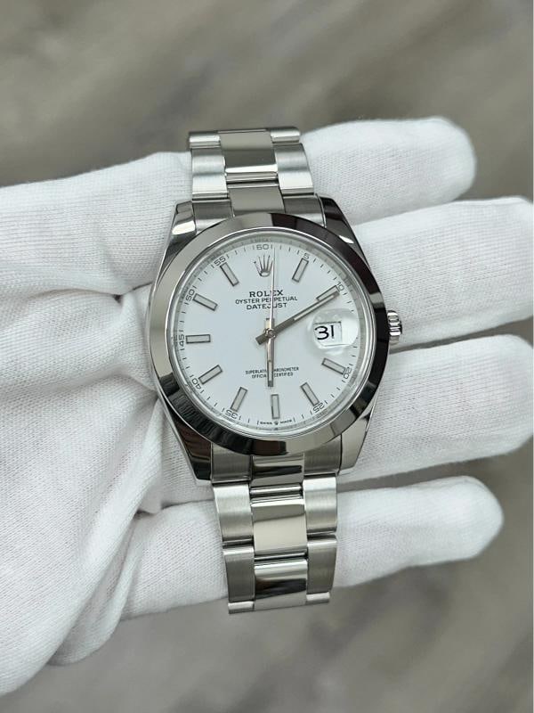 Rolex Datejust 41 126300 White Dial Stainless Steel Box Paper 2020 - 6