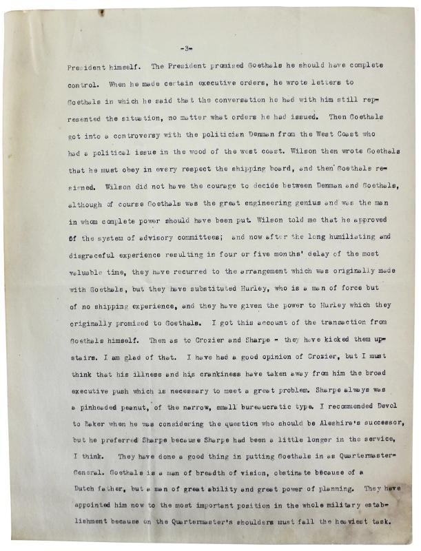 William H. Taft Signed 6 Page 8x10.5 Letter Dated December 24, 1917 BAS #A39056 - 6