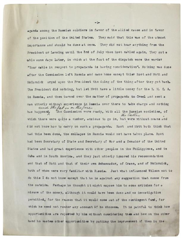 William H. Taft Signed 6 Page 8x10.5 Letter Dated December 24, 1917 BAS #A39056 - 8