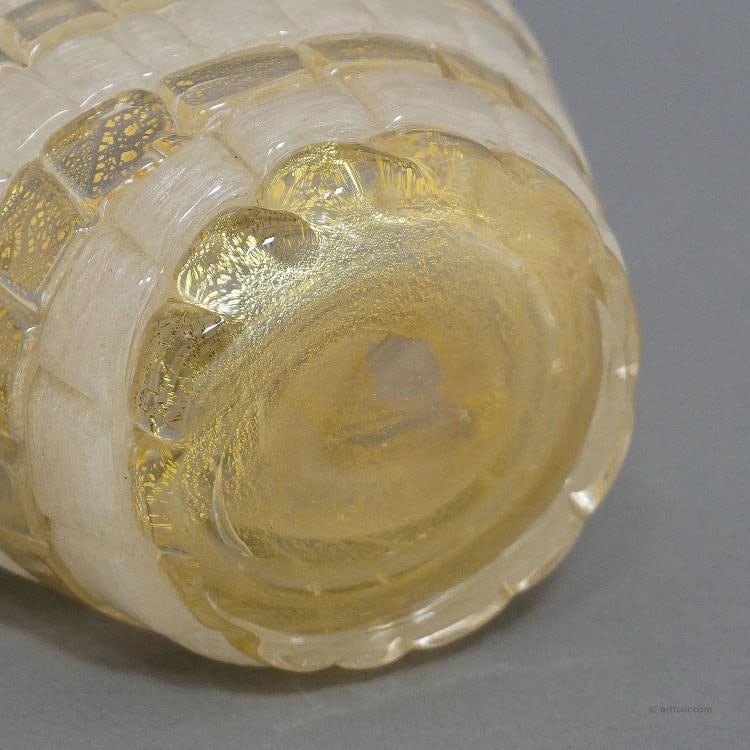 Ercole Barovier for Barovier & Toso Attr. Glass Basket circa 1940s - 7