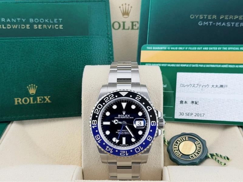 Rolex GMT Master II Batman 116710BLNR Black Blue Ceramic Bezel Steel Box Papers - 2