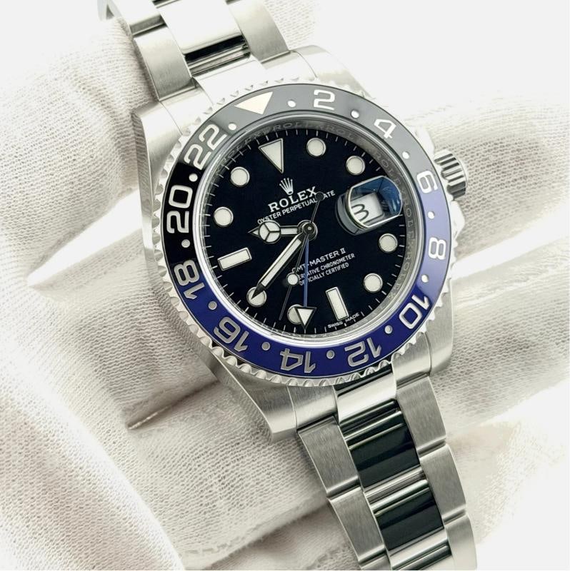 Rolex GMT Master II Batman 116710BLNR Black Blue Ceramic Bezel Steel Box Papers - 3