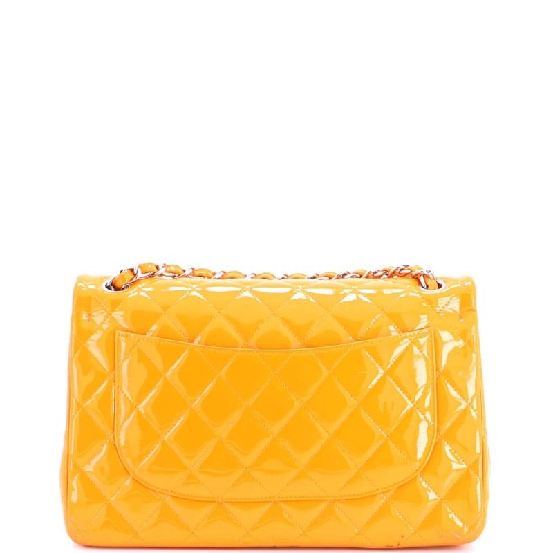 Chanel Classic Double Flap Bag Quilted Patent Jumbo - 3