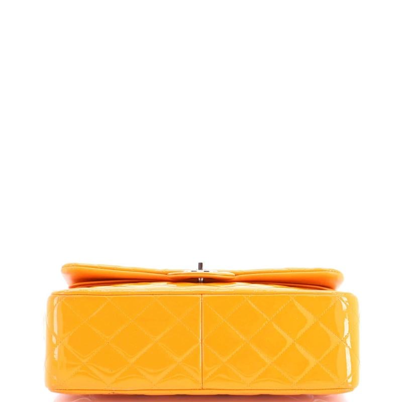 Chanel Classic Double Flap Bag Quilted Patent Jumbo - 4