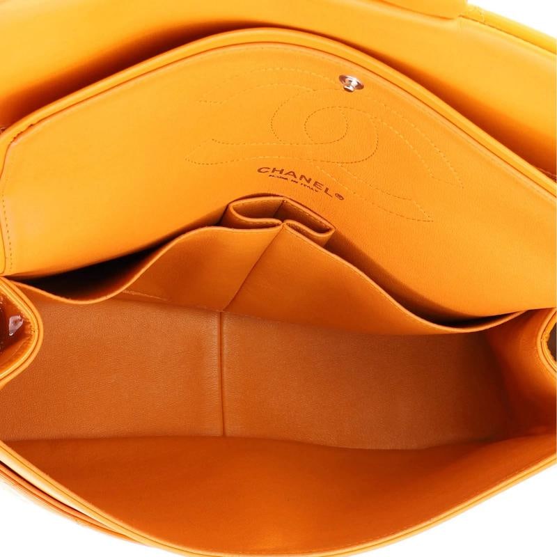 Chanel Classic Double Flap Bag Quilted Patent Jumbo - 5