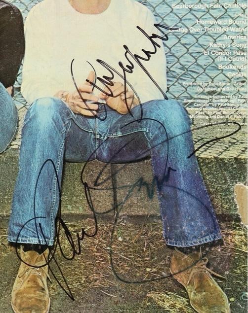Simon & Garfunkel Signed Vinyl Record JSA COA Framed Paul Simon Art Garfunkel - 2