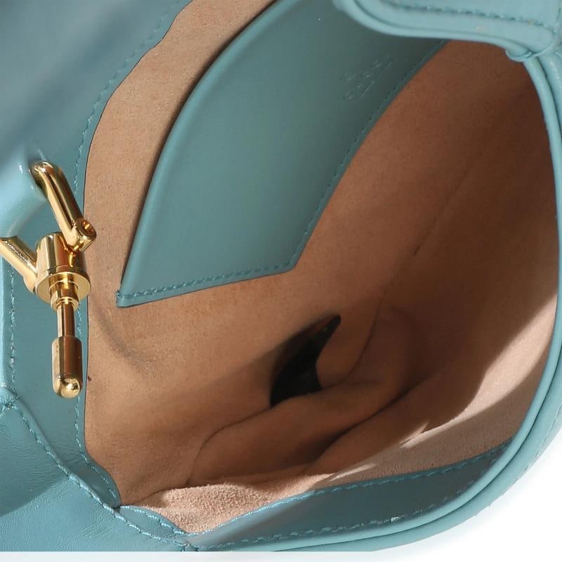 Gucci Dusty Azure Boarded Dyana Lux Calfskin Mini Jackie 1961 Hobo - 2