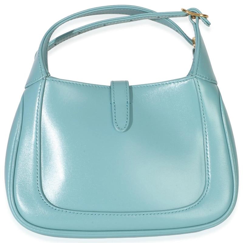 Gucci Dusty Azure Boarded Dyana Lux Calfskin Mini Jackie 1961 Hobo - 5