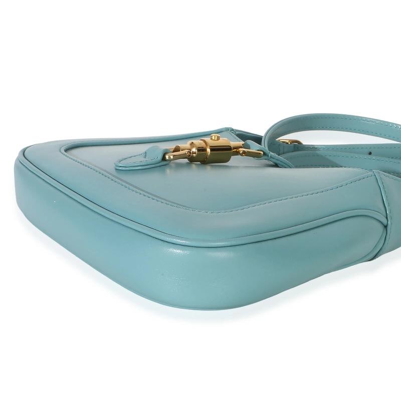 Gucci Dusty Azure Boarded Dyana Lux Calfskin Mini Jackie 1961 Hobo - 7